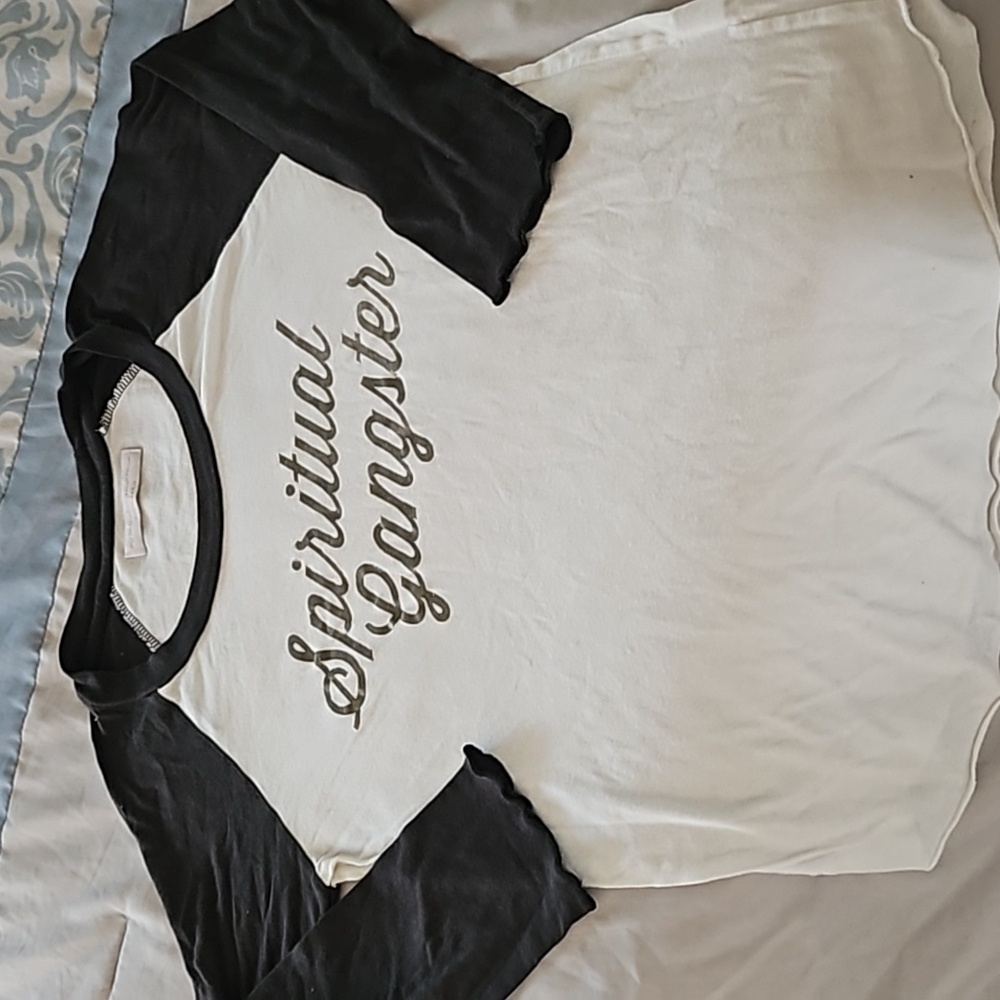 Spiritual gangster baseball tee